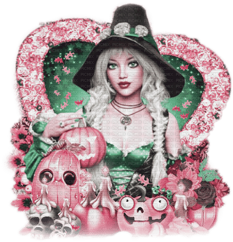 soave woman halloween witch fashion pumpkin - безплатен png