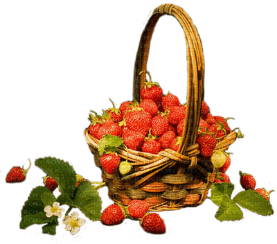 panier de fraise - 免费PNG