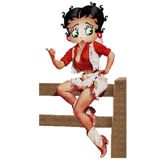 betty boop cowgirl bp - png ฟรี