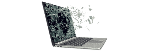 Laptop Breaking - Free PNG