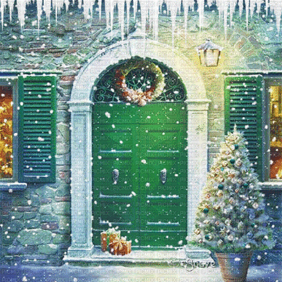 soave background animated vintage winter christmas - Nemokamas animacinis gif