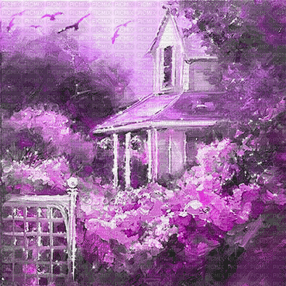 soave background animated   house garden purple - Besplatni animirani GIF