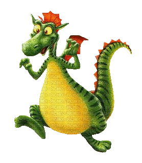 dragon rigolo - Animovaný GIF zadarmo