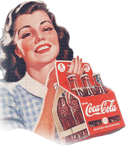 soave woman vintage pin up coca cola summer - besplatni png