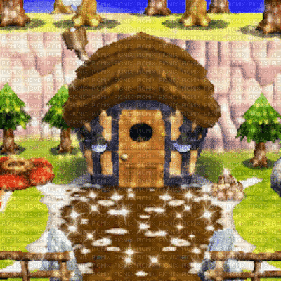 Animal Crossing House - 無料のアニメーション GIF