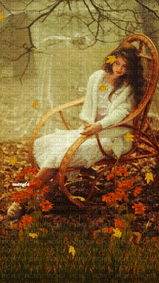 woman autumn bp - Gratis geanimeerde GIF