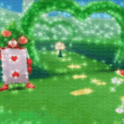 Wonderland Maze Garden - GIF animado grátis