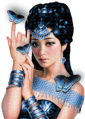 Salomelinda femme en bleu ! - ücretsiz png