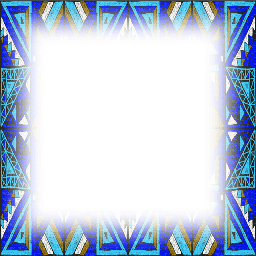 dolceluna ethnic blue teal frame african - ücretsiz png