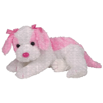 pink+white puppy - Бесплатни анимирани ГИФ