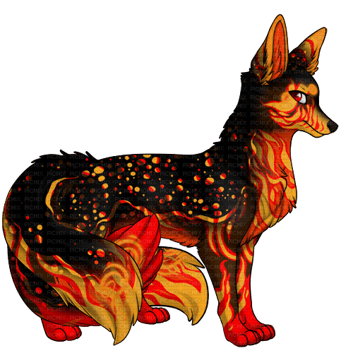 magma wolf - PNG gratuit