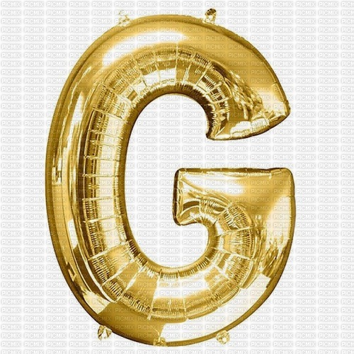 Letter G Gold Balloon - 無料png