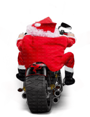 Santa motorbike bp - ingyenes png