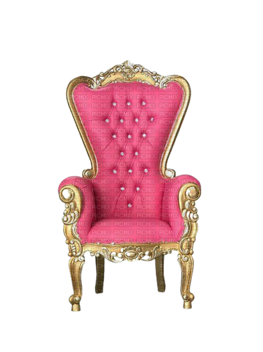 pink royal chair - zadarmo png