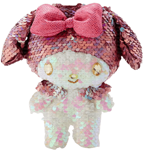 sequin My Melody plush - png grátis