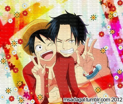 ace et luffy - darmowe png