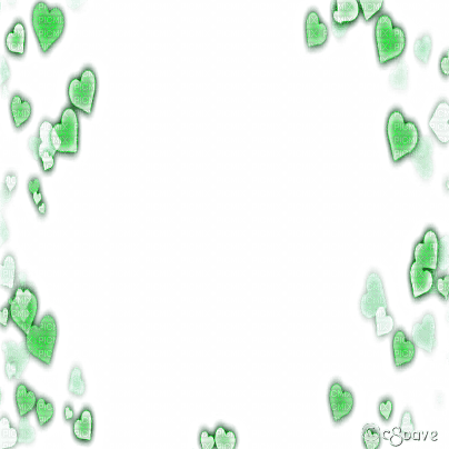 soave frame deco heart valentine green - 免费PNG