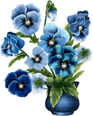 blue flowers by nataliplus - png gratuito