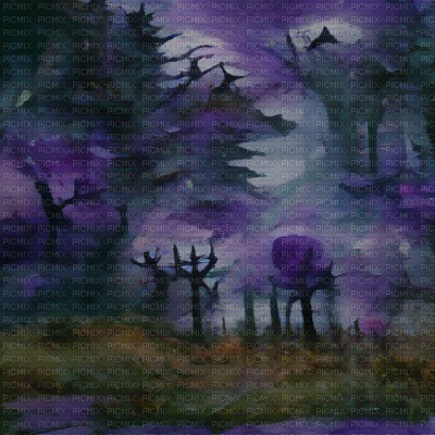 Purple Haunted Forest - png ฟรี