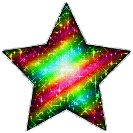 glittery star - GIF animé gratuit