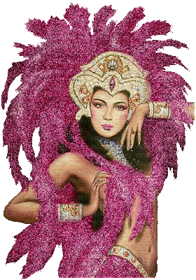woman femme carnival MARDI_GRAS gif glitter anime pink venice  karneval venedig mardi gras  tube beauty - GIF เคลื่อนไหวฟรี