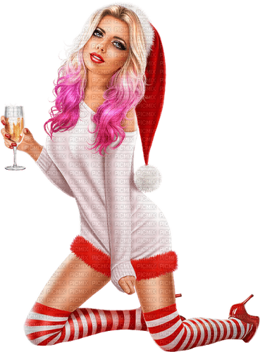 Christmas woman - безплатен png