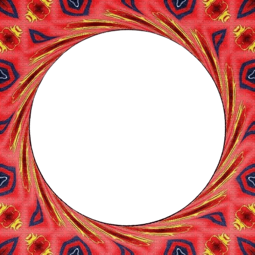 Frame.Cadre.Red.Deco.Round.Victoriabea - ingyenes png