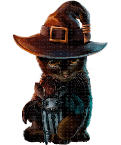 halloween cat by nataliplus - png gratis