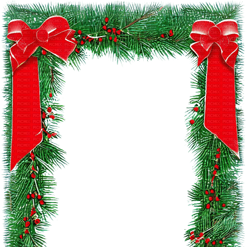 kikkapink winter christmas frame deco - δωρεάν png