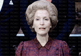 Gillian Anderson (Margaret Thatcher) - Gratis animerad GIF