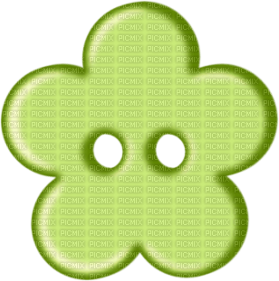 Bouton Fleur Vert - безплатен png