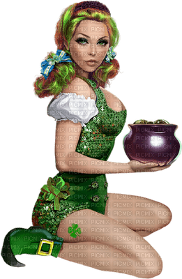 St. Patrick woman - безплатен png