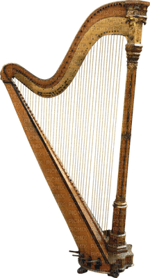 harp-gold-deco-minou52 - PNG gratuit
