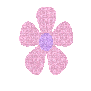 Pink and Purple Flower Glitter - Gratis geanimeerde GIF