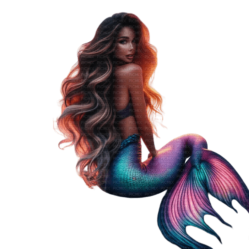 springtimes summer mermaid fantasy woman - gratis png