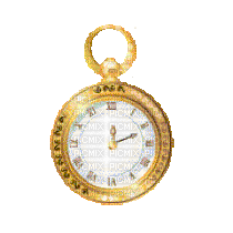 clock vintage gold gif - GIF เคลื่อนไหวฟรี