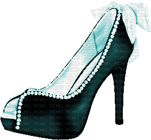 soave deco shoe fashion animated teal - Free animated GIF