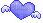 blue heart gif - Бесплатный анимированный гифка
