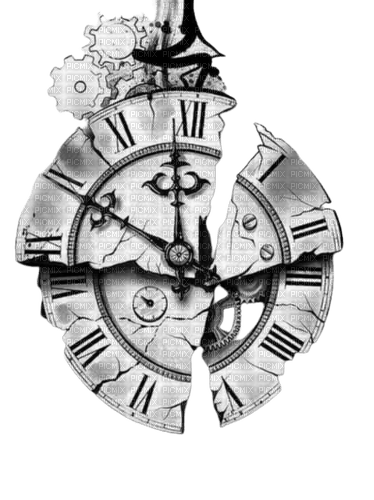 steampunk horloge - bezmaksas png