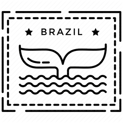 Brazil Stamp - Bogusia - zdarma png