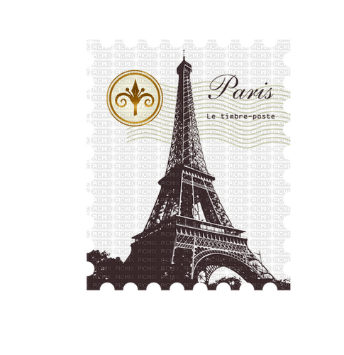 Post Card Paris - PNG gratuit