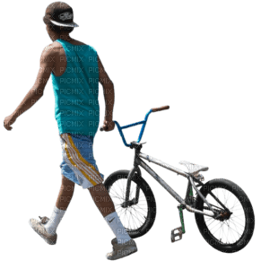 Kaz_Creations Man Homme Boy With Bike - PNG gratuit