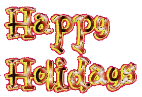 nbl - Happy Holidays text - Animovaný GIF zadarmo
