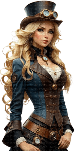 steampunk woman - kostenlos png