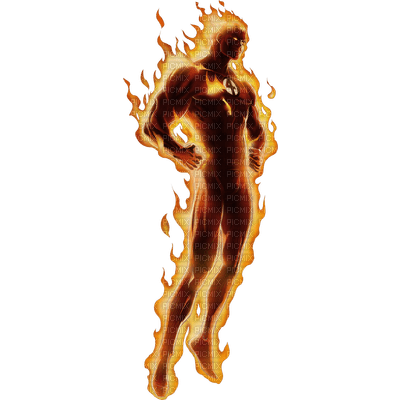 Kaz_Creations Deco Fire Flames Man Homme - ücretsiz png