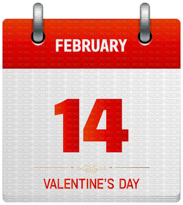 Kaz_Creations Valentine Deco Love Calendar - png gratis
