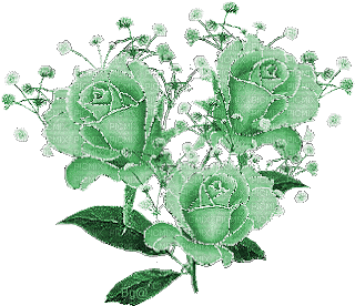 rosas verdes - GIF animate gratis