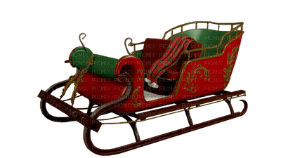 Santa sleigh bp - png gratis