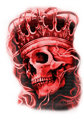 Y.A.M._Gothic skeleton red - gratis png