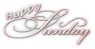 soave text happy sunday pink - png gratuito
